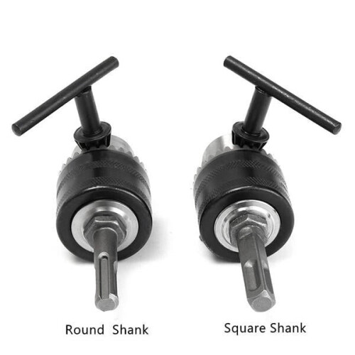 (#1: Square Shank) 1.5 To 13mm Capacity Heavy Key Type Drill Chuck Adapter Conversion Hammer Drill Chuck 2