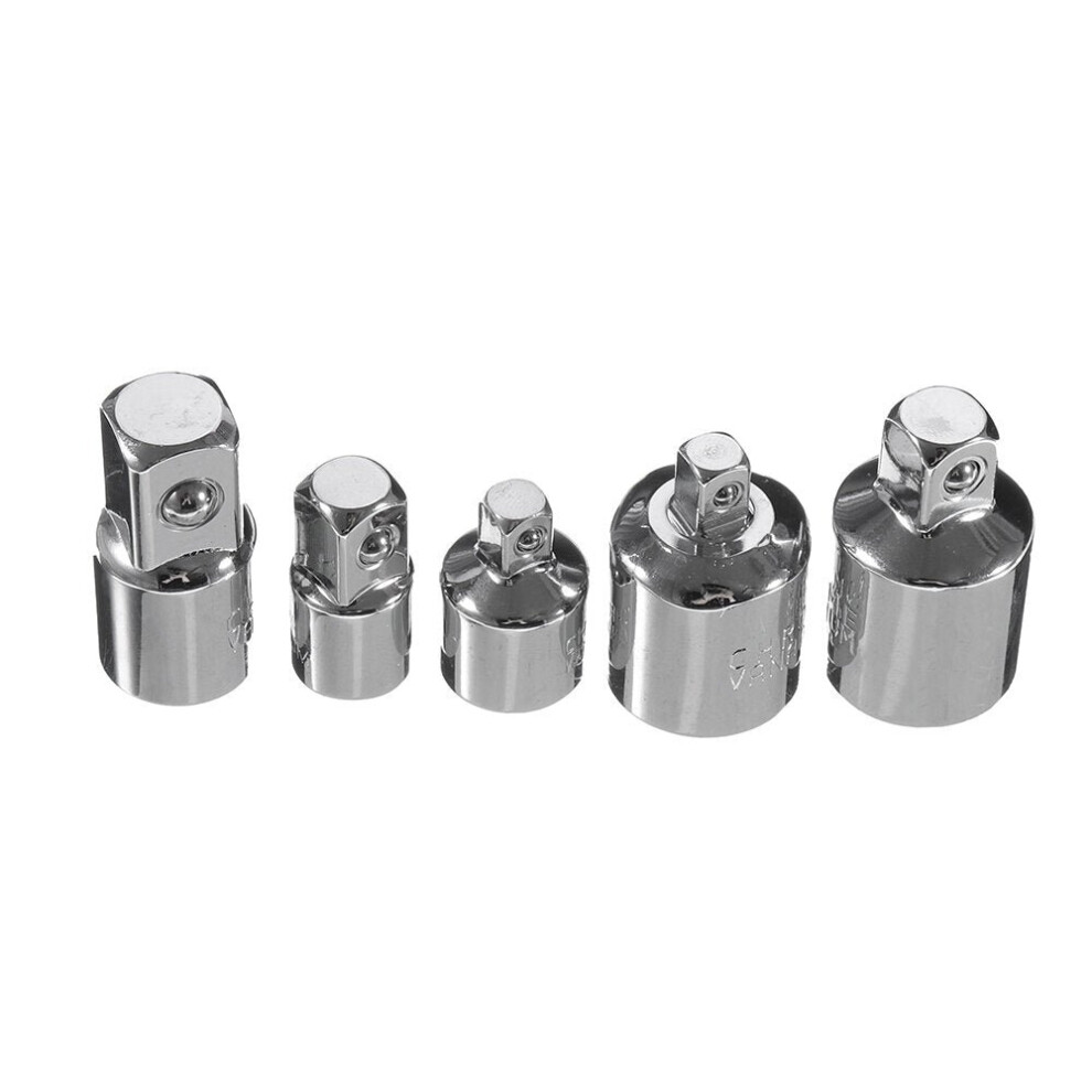 (F: (4pcs/set)) 1/4 1/2 3/8 Inch Electric Hammer Connecting Rod Sleeve Wrench Socket Conversion Angle Drill Converter Tool Adapter