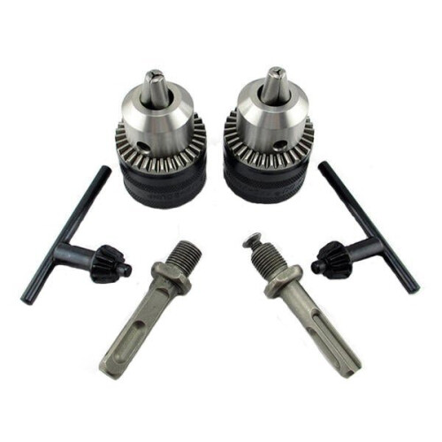 (#1: Square Shank) 1.5 To 13mm Capacity Heavy Key Type Drill Chuck Adapter Conversion Hammer Drill Chuck 1