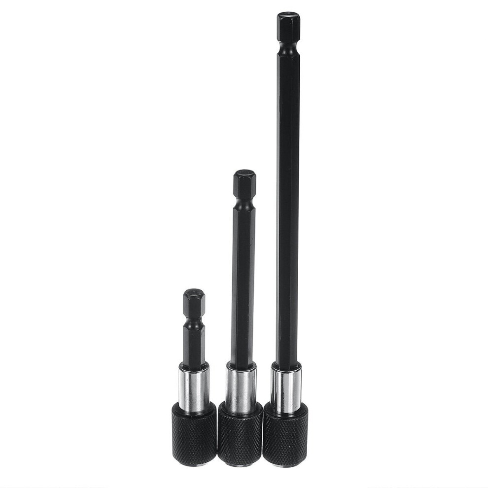 (C) 7Pcs Extension Bar Impact Socket Square Hex Shank Socket Adapter Drill Bit 3654659291486