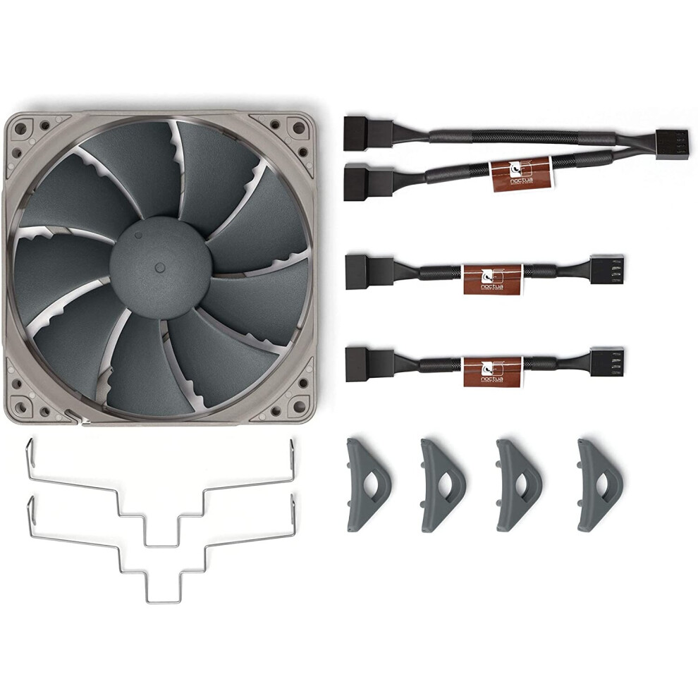 Noctua NA-FK1, Additional Fan Upgrade Kit for NH-U12S redux CPU Cooler | Includes NF-P12 redux-1700 PWM Fan and Mounting Kit, Enables Push/Pull Setup, Boosts Cooling, Enables Lower Noise Emissions - Image 2