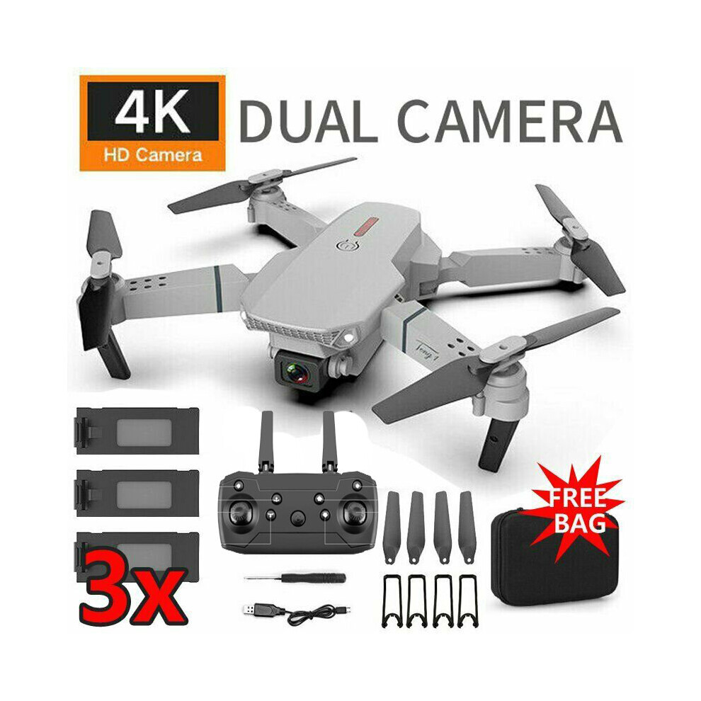 Bedee E88 Pro Drone With Camera Wifi Fpv 1080P 4K Hd Dual Camera Drone