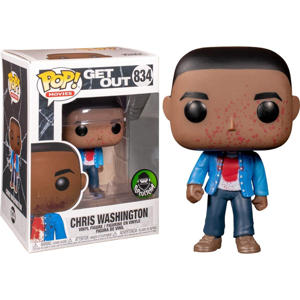 Funko 44434 Pop! Movies: Get Out - Chris Washington (Bloody Clothes Exclusive) #834