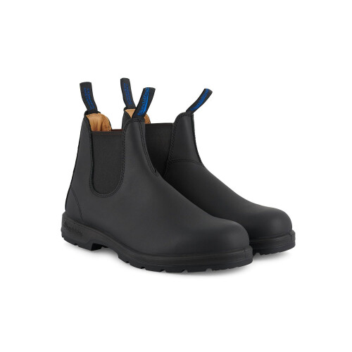 (3) Blundstone 566 Black Thermal Leather Chelsea Boots 1