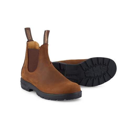 (7.5) Blundstone 562 Crazy Brown Leather Chelsea Boots 1