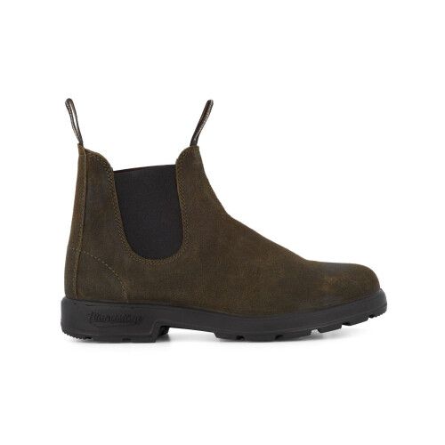 (9.5) Blundstone 1615 Dark Olive Suede Leather Boots