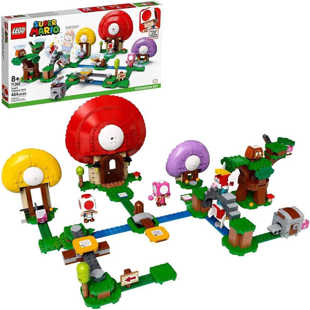 Nintendo LEGO Super Mario Toads Treasure Hunt 71368 | 464 Piece Expansion Set