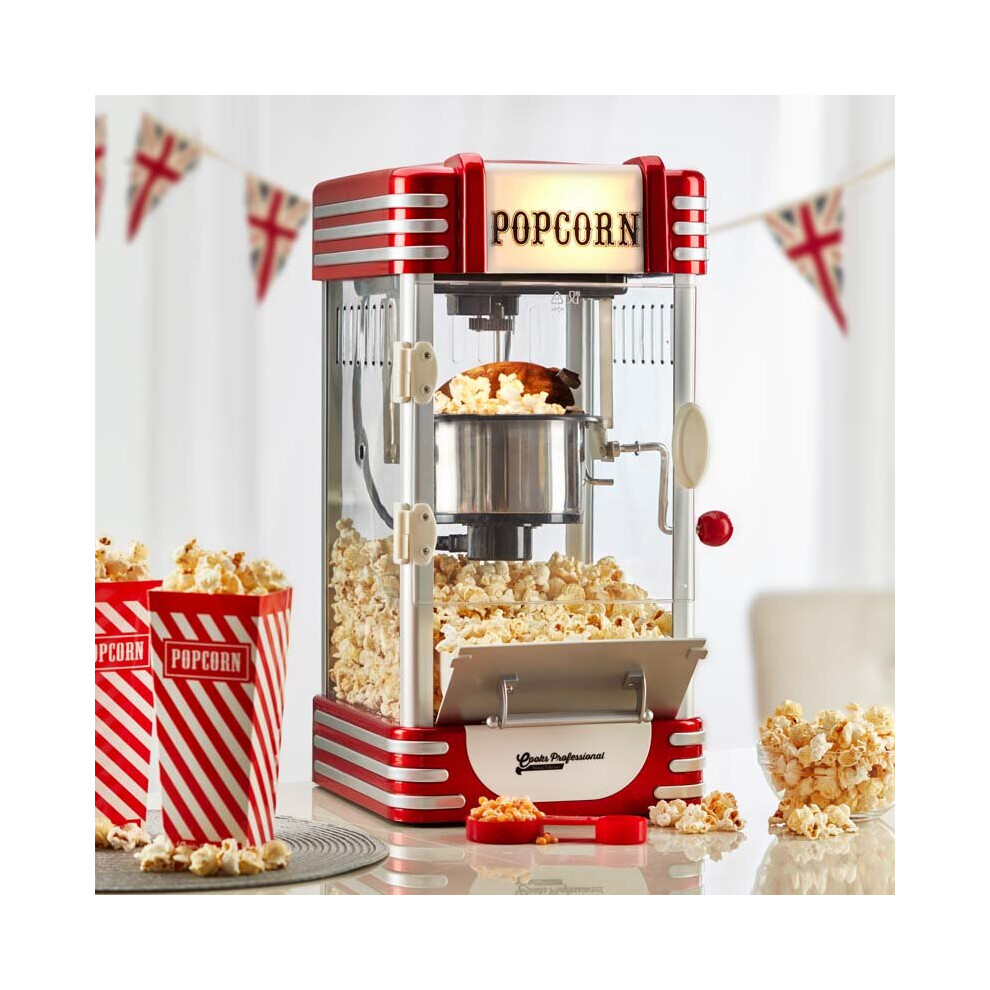 Retro Popcorn Machine Maker Hot Air Electric Large Healthy