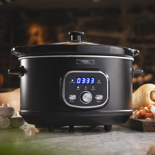 Cooks Professional Slow Cooker Digital Ceramic Pot 3.5L Capacity Timer