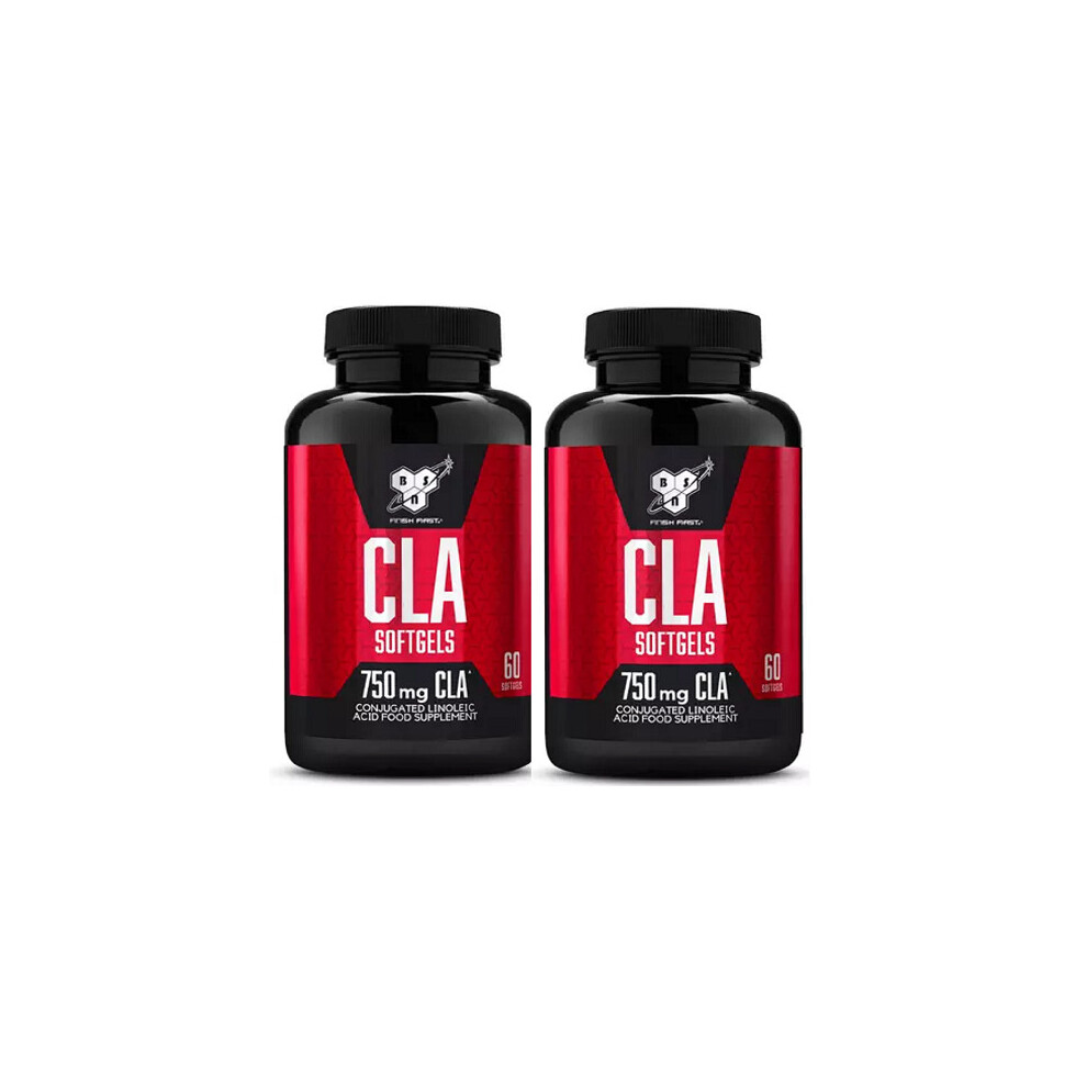 BSN CLA Soft Gel Tablets Food Supplement 2x 60 Tablets 750mg CLA Best Before July 2022