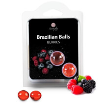 2 bolas brasileñas - bayas rojas
