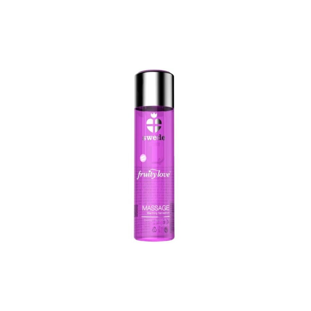 Swede Pink Fruity Love Warming Effect Massage Oil Raspberry And Rhubarb 60 Ml.