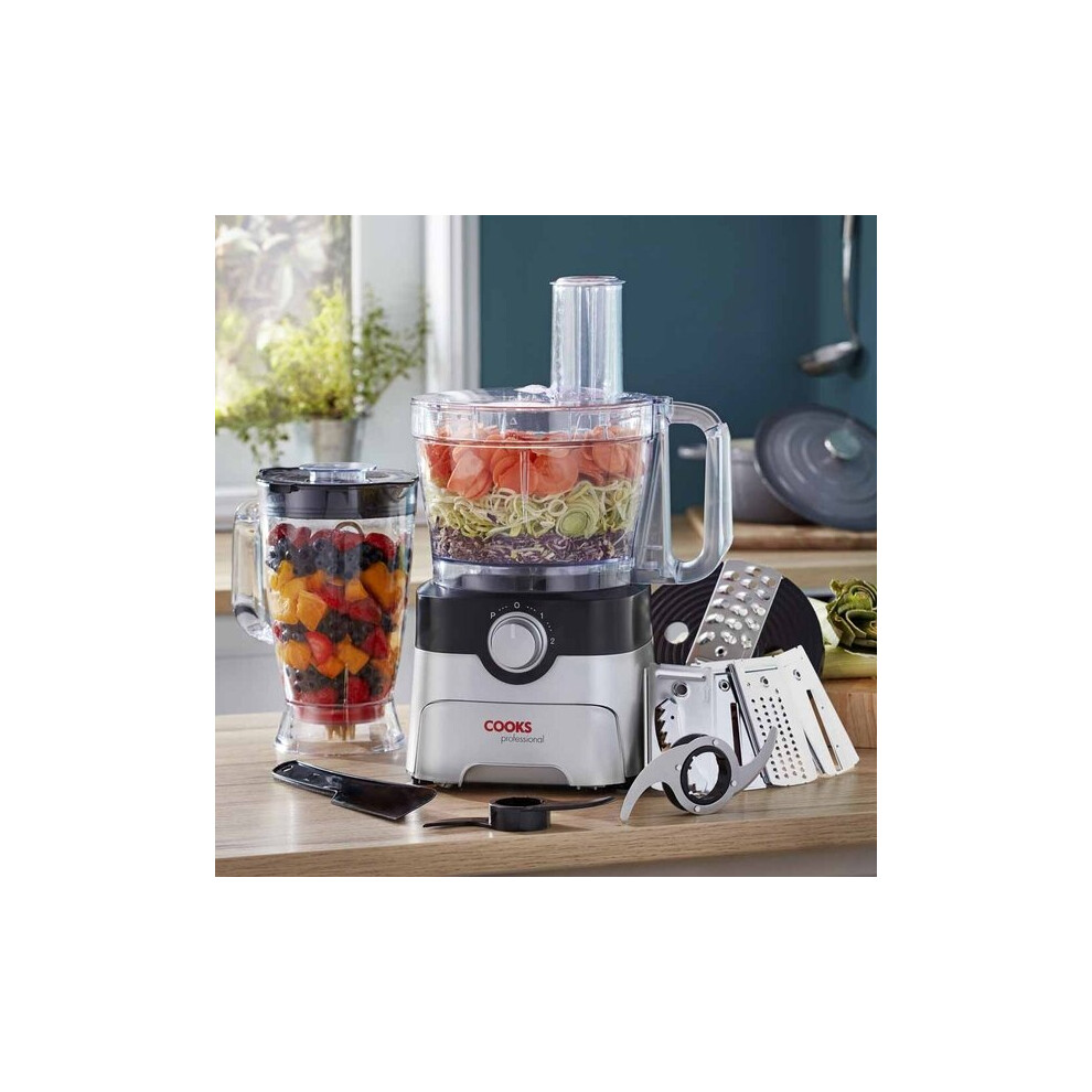 Food Processor Blender Chopper Grater 3.5L 1000W Cooks Professional