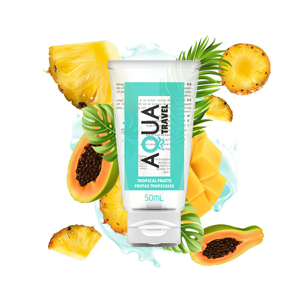 Aqua Group Aqua Travel Flavour Waterbased Lubricant Tropical Fruits - 50 Ml