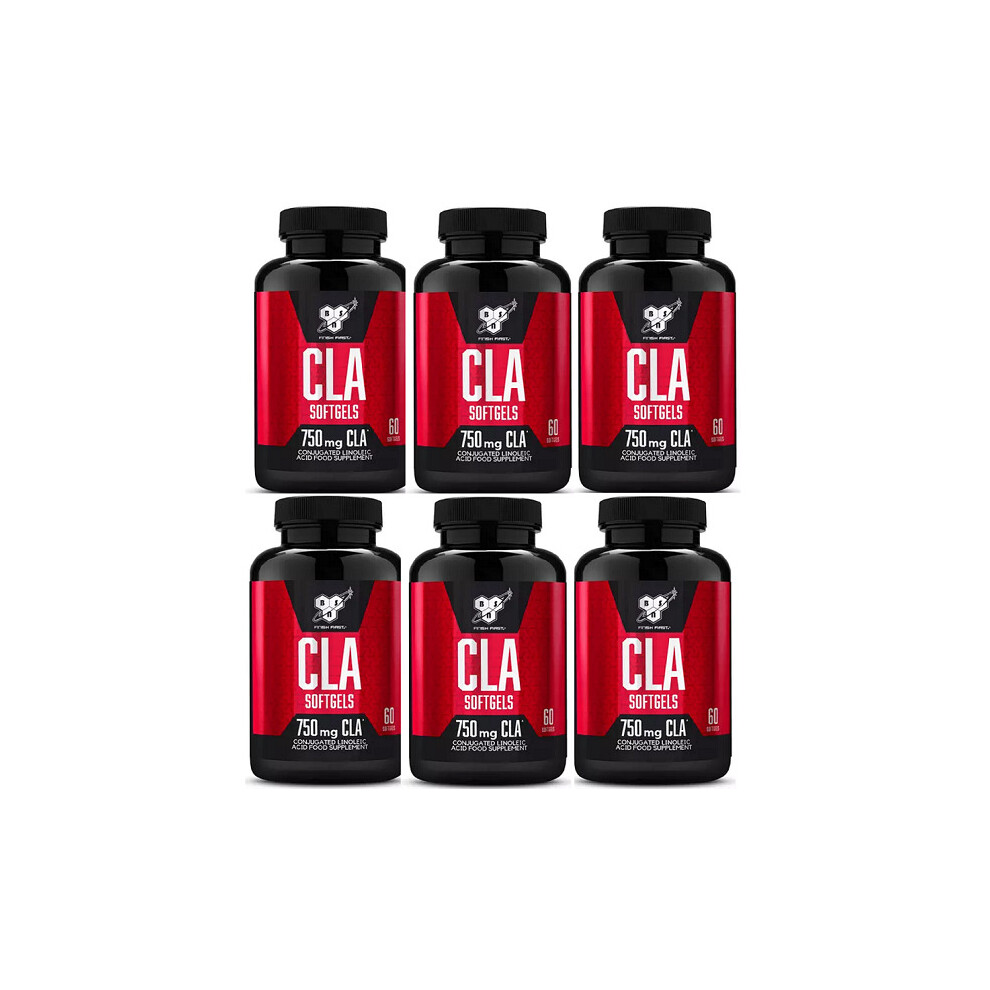 BSN CLA Soft Gel Tablets Food Supplement 6x 60 Tablets 750mg CLA Best Before July 2022