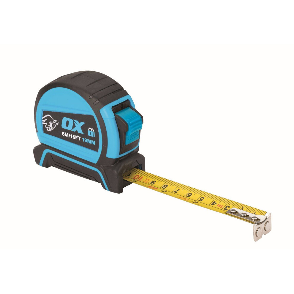 Ox Pro Dual Auto Lock Tape Measure 5m OX-P505205