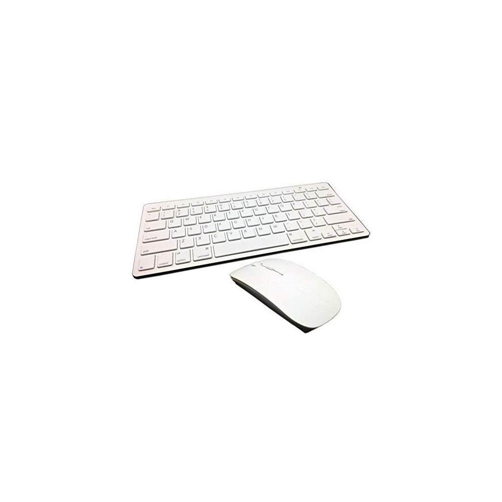 ESI Mini Wireless 2.4Ghz White Keyboard and Mouse Combo for Apple iMac MacBook MacBook Pro