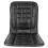 Komodo LEATHER CAR FRONT SEAT PAIR COVER BACK SUPPORT CUSHION COVERS  BLACK 2