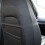 Komodo LEATHER CAR FRONT SEAT PAIR COVER BACK SUPPORT CUSHION COVERS  BLACK 7
