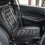 Komodo LEATHER CAR FRONT SEAT PAIR COVER BACK SUPPORT CUSHION COVERS  BLACK 4
