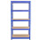 Monster Racking 3 x Blue Racking Unit 90cm 5 Tier & Workbench Garage Storage Warehouse Shelving 2