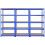 Monster Racking 3 x Blue Racking Unit 90cm 5 Tier & Workbench Garage Storage Warehouse Shelving 3