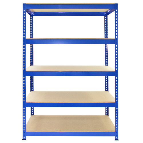 Monster Racking 2 x Blue Racking Unit 5 Tier Garage Storage Warehouse Shelving 75 x 150 x 30cm 1