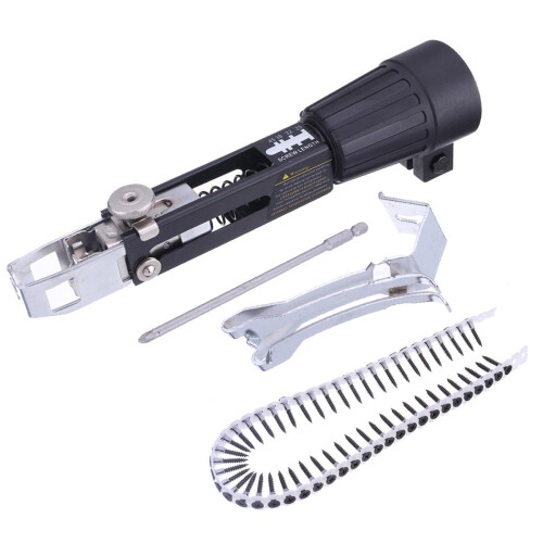 Automatic Chain Nail Adapter Drill Attachment Screw Nozzle Adapter Electric Drill Woodworking 1