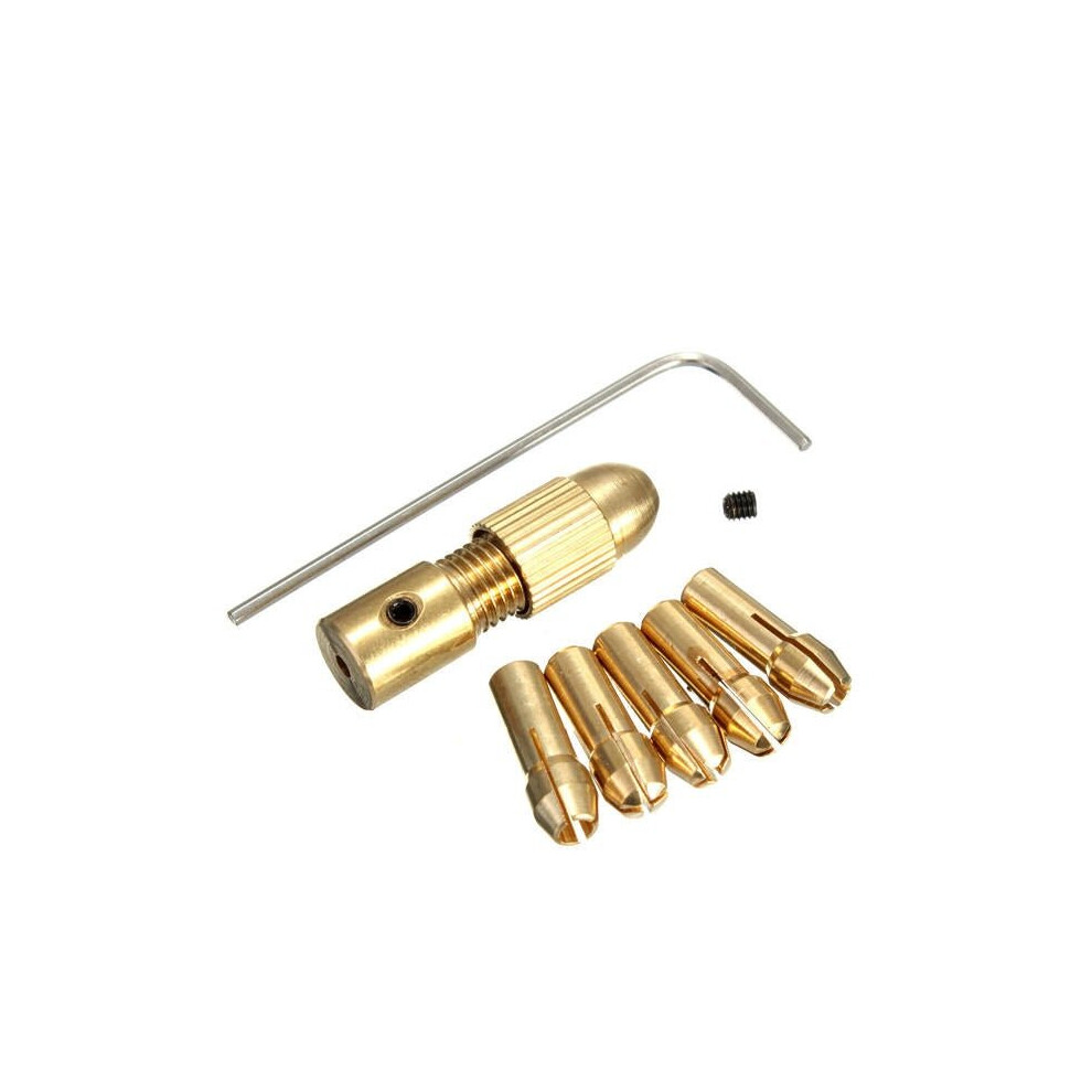 8Pcs 0.5-3Mm Small Electric Drill Bit Collet Micro Twist Drill Chuck Set With Allen Wrench 6112211909868