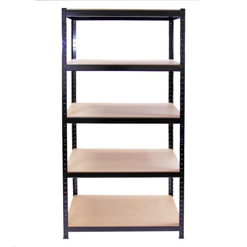 Monster Racking 3 x Black Racking Unit 90cm 5 Tier & Workbench Garage Storage Warehouse Shelving 1