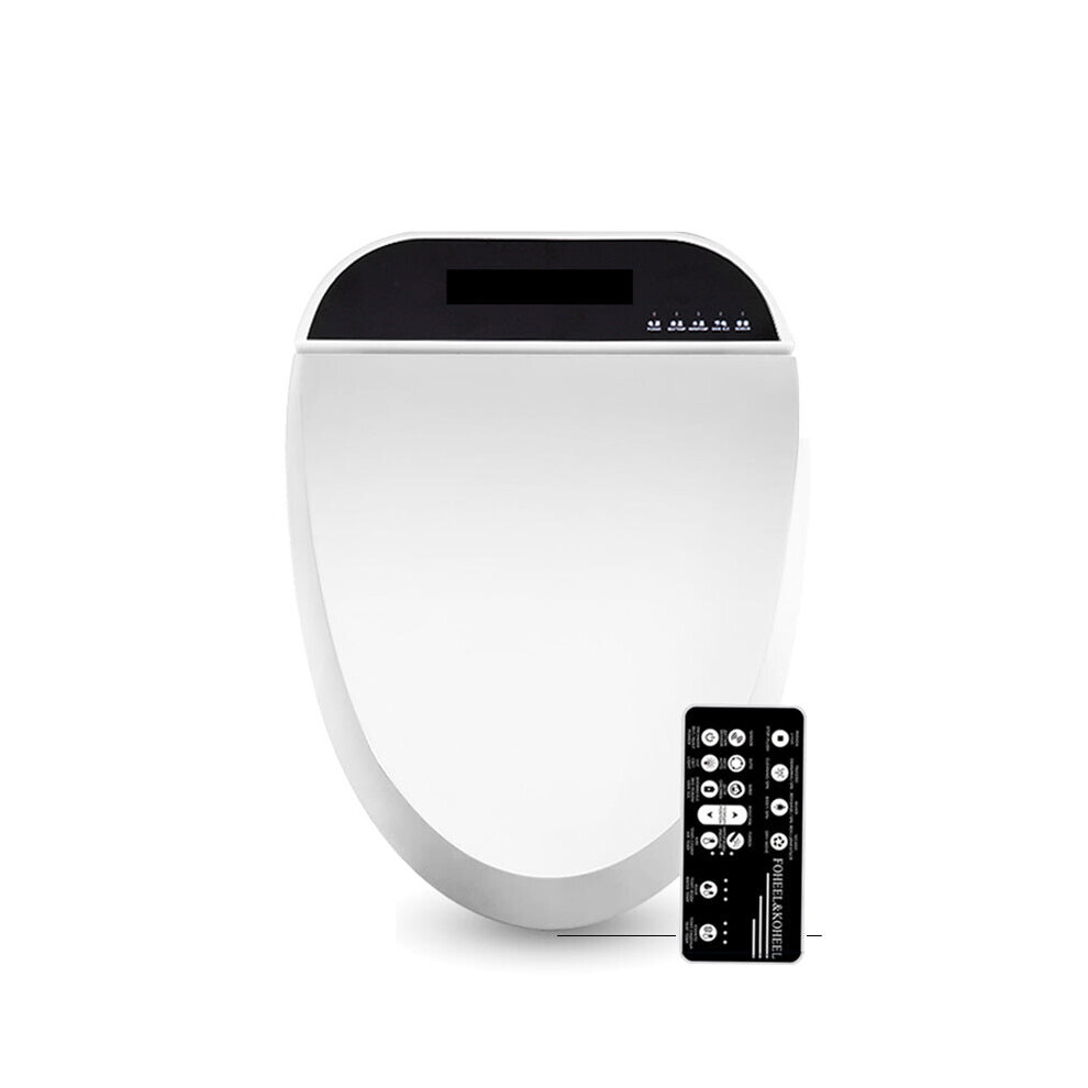 (White Black, 220V) Smart Electronic Bidet Toilet Seat Cover with Remote Control