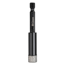 (12mm) 6-14mm Vaccum Brazed Diamond Dry Drill Bits Hole Saw Cutter for Granite Marble Ceramic Tile Glass Dry Cutting