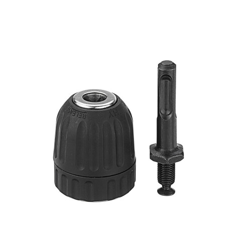0.8-10mm Keyless Drill Chuck with Round Shank Adapter Converter 2