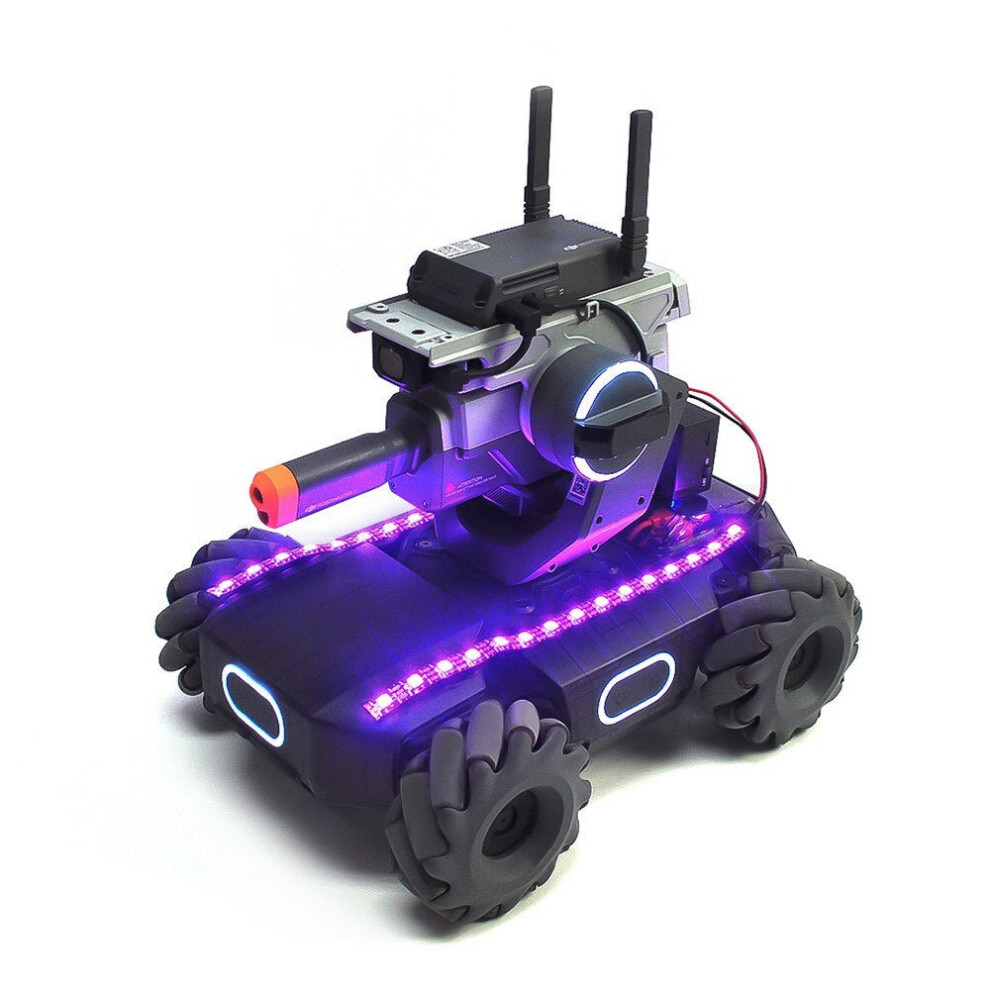 Colorful LED Light Strip for DJI RoboMaster S1 with Remote Control Insulated Marquee Switch