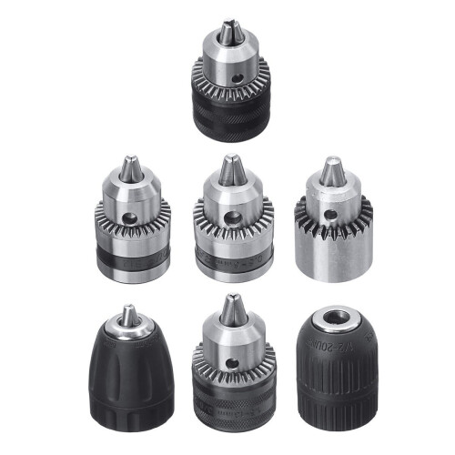 (E) Keyless Drill Chuck Screwdriver Impact Driver Converter Adaptor Hex Shank Kit 1