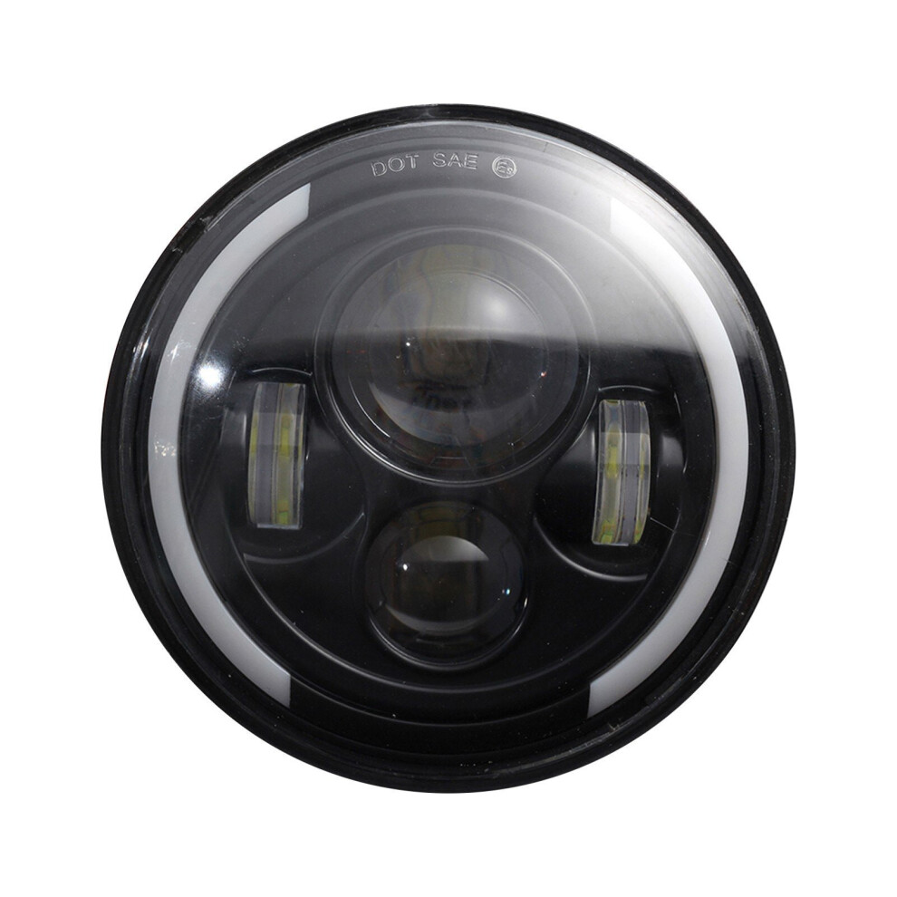 1Pcs 7 Inch Round Shaped Led Front Headlight Replacement For Jeep Wrangler Jk Lj Tj Cj 3654659053053