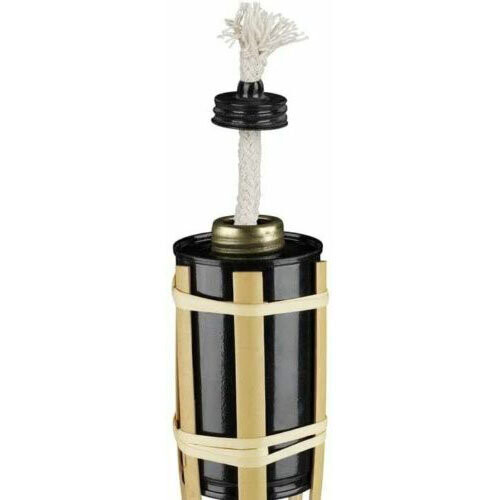 (Natural) Tiki Torch Set of 6 Bamboo Flame Light 2