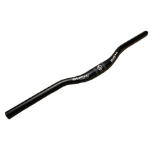 (Black) 620mm Dia. 31.8mm Aluminium Alloy Ultra Lightweight Bicycle Mountain Bike Handlebar Flat Riser Bar For Fixed Gear Bikes