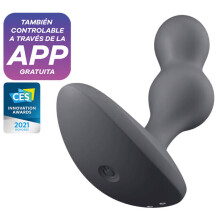 SATISFYER DEEP DIVER VIBRATING PLUG - GREY