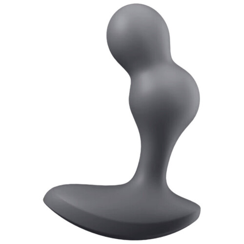 SATISFYER DEEP DIVER VIBRATING PLUG - GREY 1