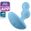 SATISFYER DEEP DIVER VIBRATING PLUG - BLUE 1