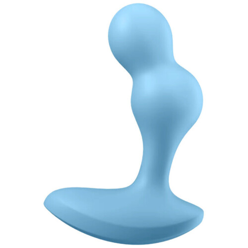 SATISFYER DEEP DIVER VIBRATING PLUG - BLUE 1