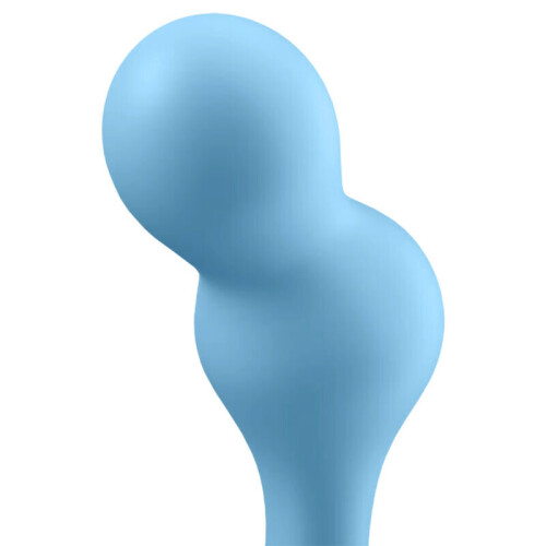 SATISFYER DEEP DIVER VIBRATING PLUG - BLUE 2