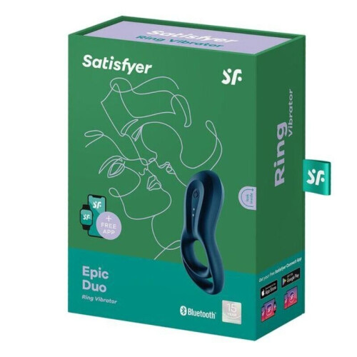 SATISFYER EPIC DUO RING VIBRATOR BLUE 2