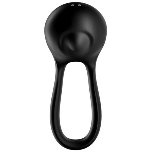 SATISFYER MAJESTIC DUO RING VIBRATOR - BLACK 1
