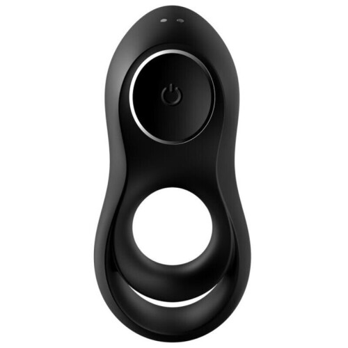 SATISFYER LEGENDARY DUO RING VIBRATOR - BLACK 2
