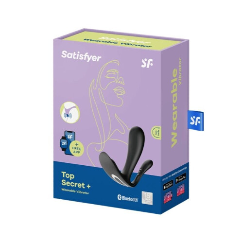 SATISFYER TOP SECRET PLUS VIBRATOR BLACK 2