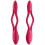 SATISFYER ELASTIC JOY MULTI VIBRATOR - RED 2