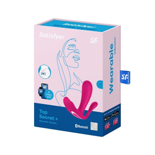 SATISFYER TOP SECRET PLUS VIBRATOR PINK 2