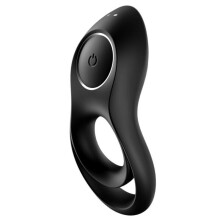 SATISFYER LEGENDARY DUO RING VIBRATOR - BLACK